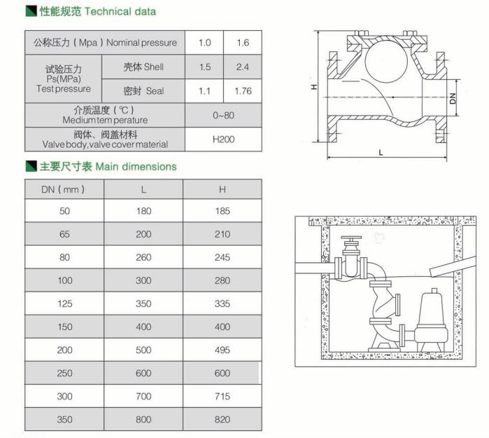 滑道滾球式止回閥 滑道滾球式止回閥